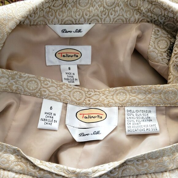 Talbots Silk Pants Suit with Long Jacket - Picture 3 of 8